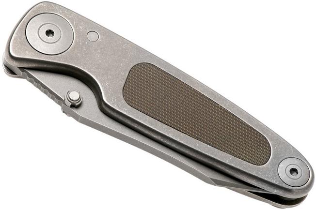 Image for Grailer 1 Hollow, Green Micarta, Limited Edition pocket knife, Dirk de Wit design
