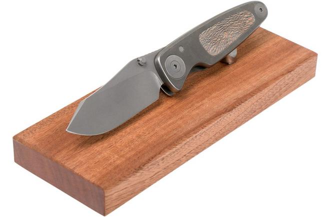 Image for Grailer 1 Hollow, Platan Wood, Limited Edition pocket knife, Dirk de Wit design