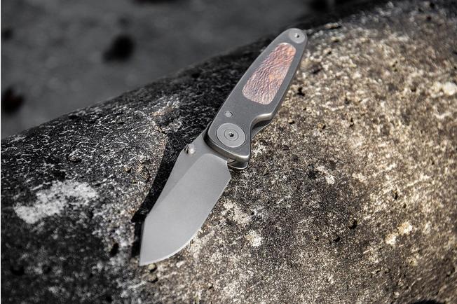 Image for Grailer 1 Hollow, Platan Wood, Limited Edition pocket knife, Dirk de Wit design