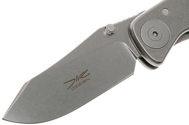 Image for Grailer 1 pocket knife, Spalted beech Inlay, Stonewashed, Dirk de Wit design
