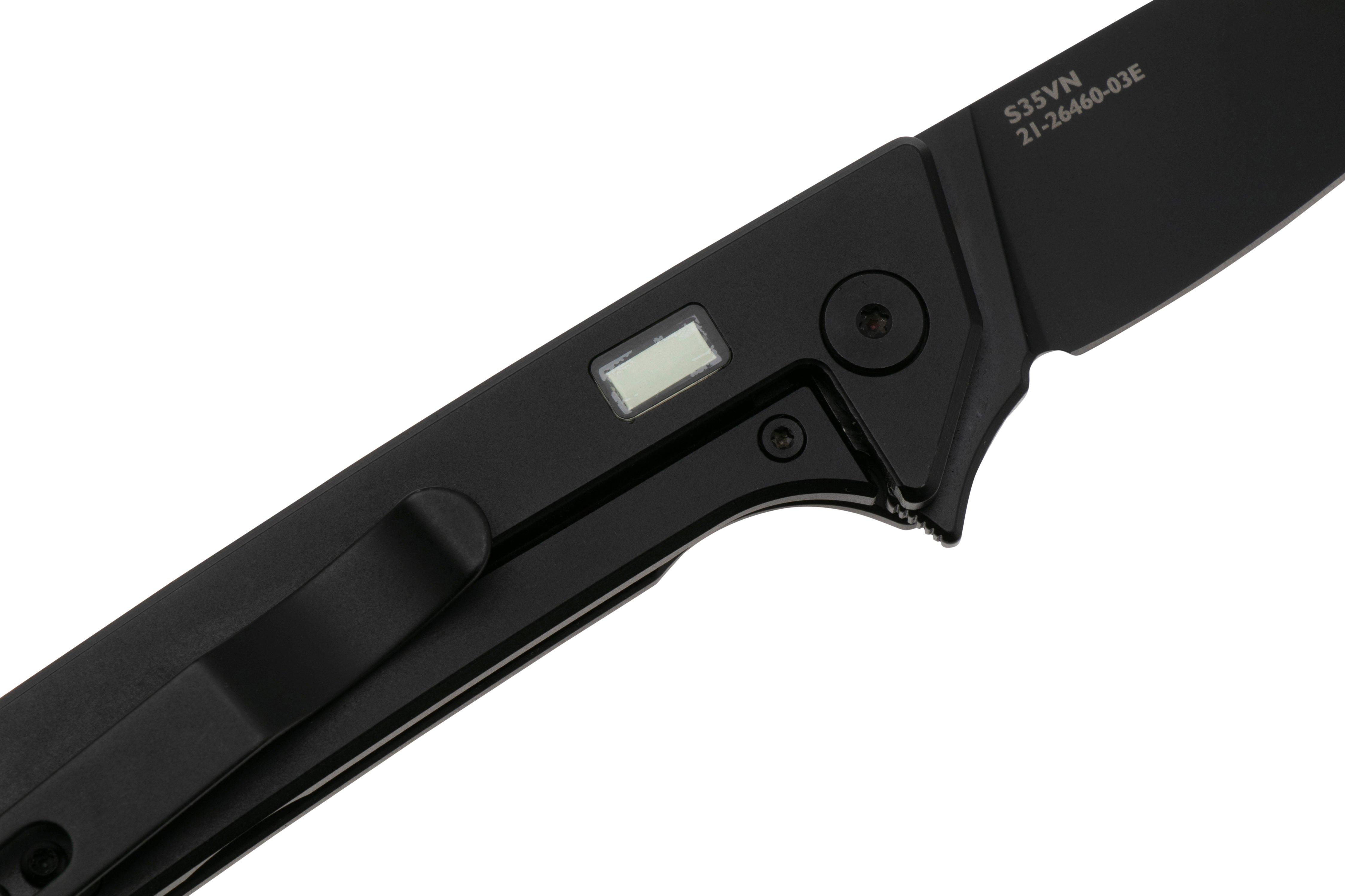 Glow Rhino Reactor KNIFE-REACT-TI-BLC PVD S35VN, PVD Titanium Green ...