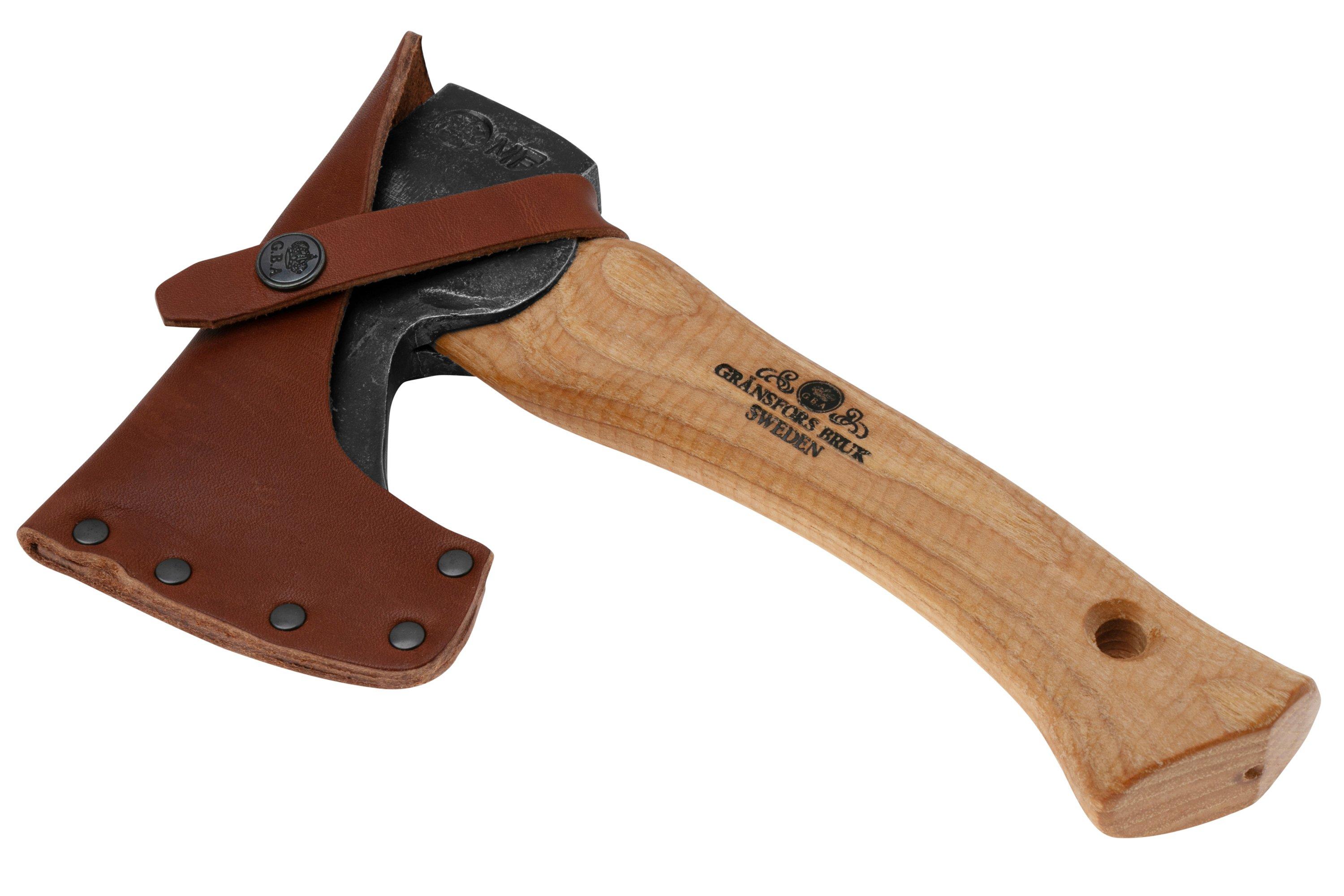 Hachette De Sculpture Gransfors Bruk – Forgée Main, Manche Hickory, Fourreau Cuir (neuf)