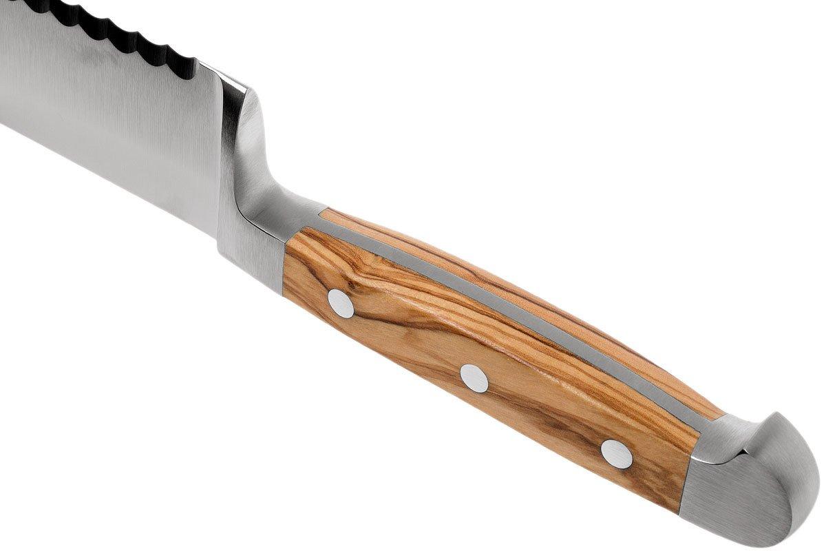 GÜDE Solingen Brotmesser Geschmiedet – 21 Cm, Alpha-Serie Mit Doppelkropf, Handgefertigt In Deutschland