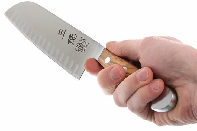 Olive Couteau Santoku 18 cm