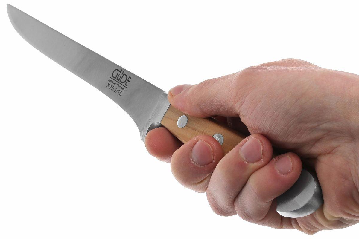 Coltello Per Pane Güde Alpha 21 Cm - Lama In Acciaio Cromo Vanadio E Manico In Rovere Da Botte - 2