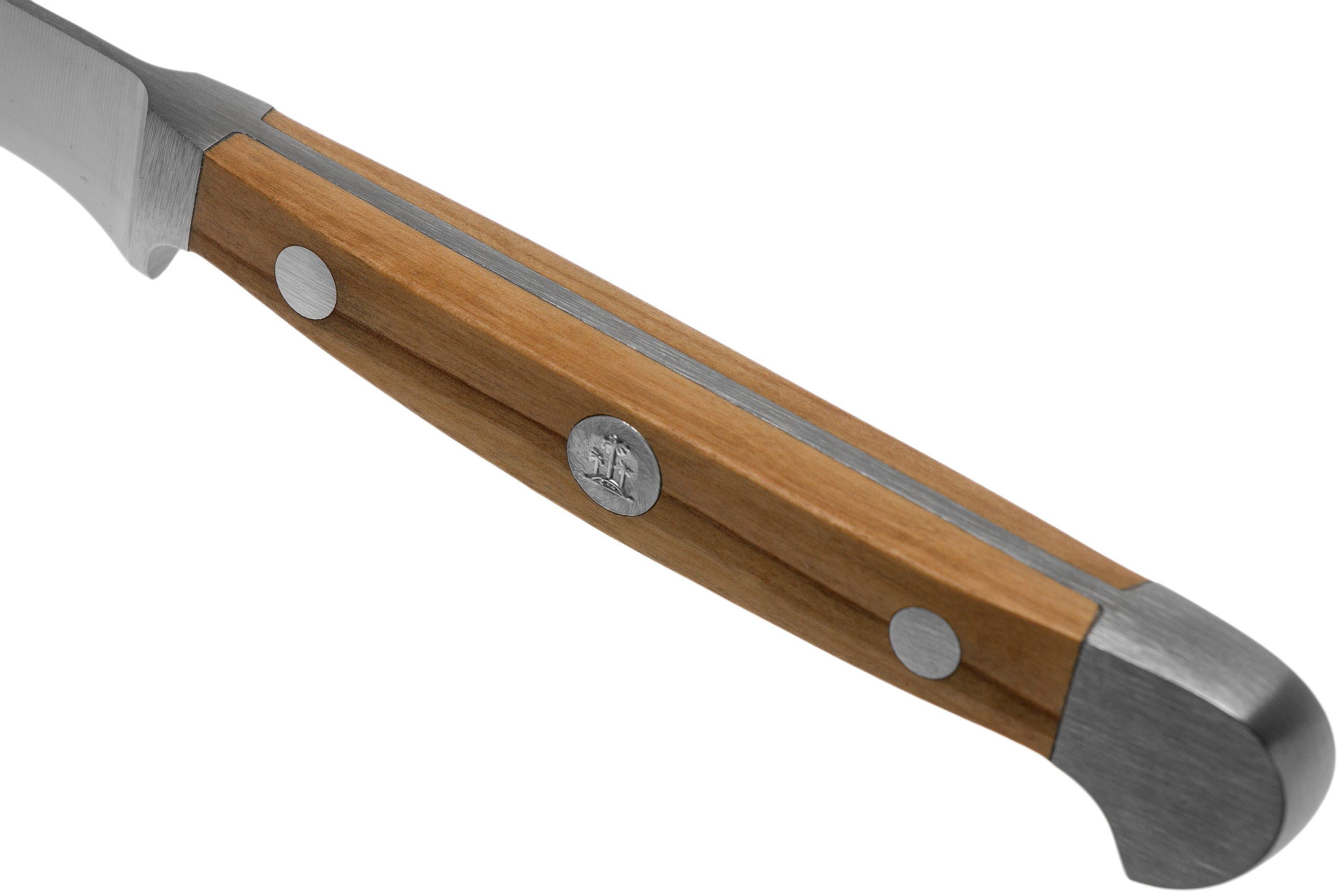 Güde Alpha Barrel Oak Coltello da cuoco con manico in quercia, Adulto, Quercia, Lunghezza lama 21 cm