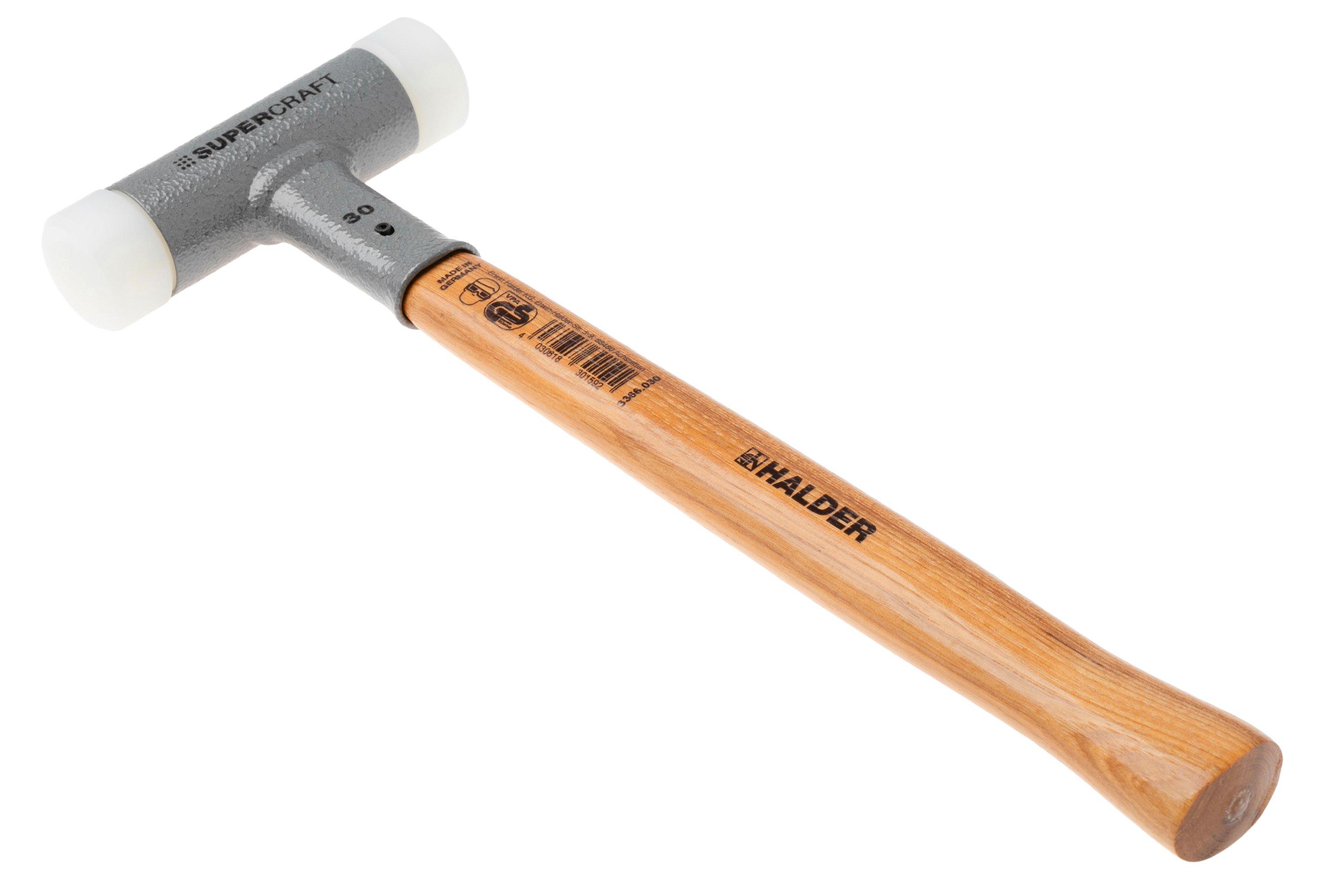 Halder SUPERCRAFT 3366030 hickory handle, nylon, soft-face mallet, 30 ...