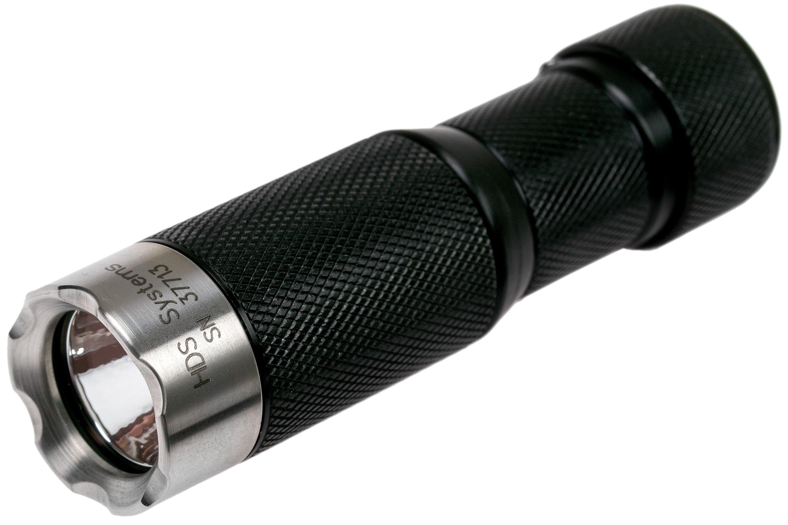 HDS systems EDC Custom LEDflashlight, 325 lumens NLT, rotaryswitch