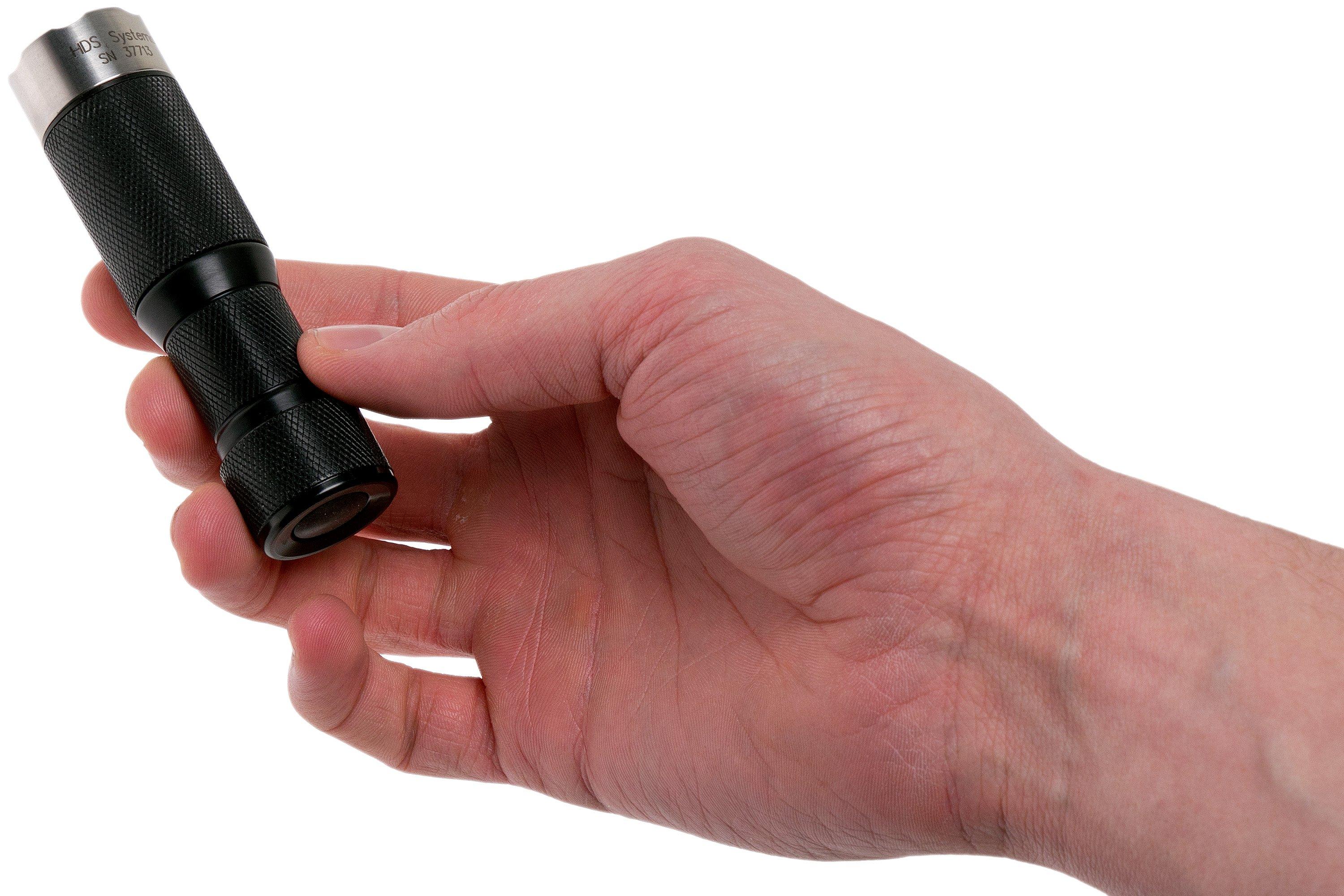 HDS systems EDC Custom LEDflashlight, 325 lumens NLT, rotaryswitch