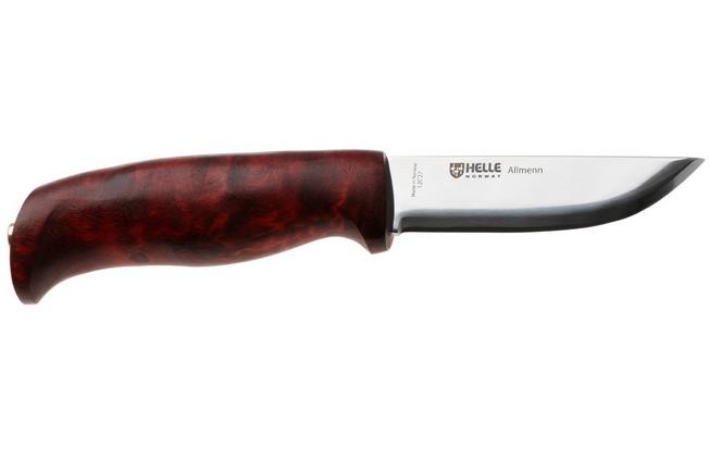 Afbeelding voor Helle Allmenn 200008 Polished 12C27 Red Curly Birch, vaststaand mes