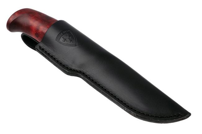 Afbeelding voor Helle Allmenn 200008 Polished 12C27 Red Curly Birch, vaststaand mes