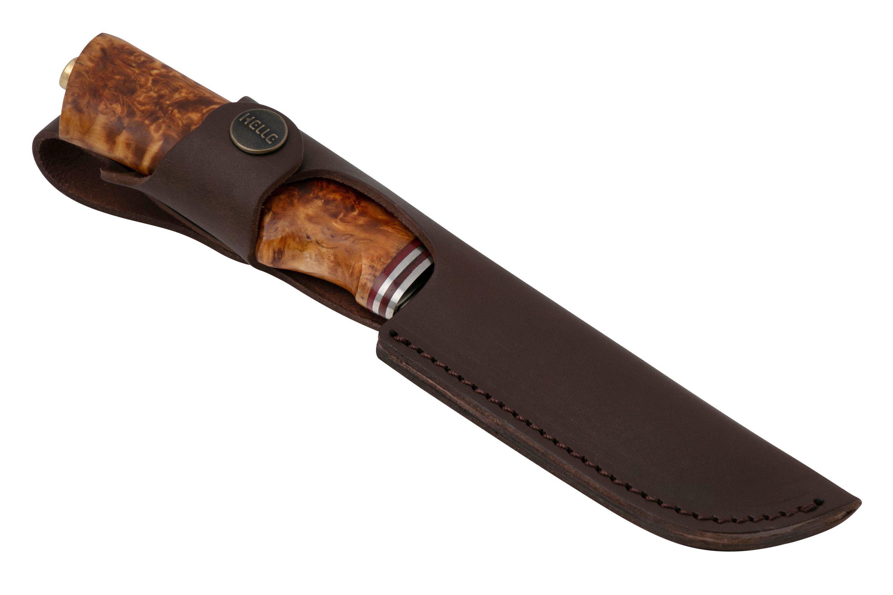 Helle Futura 200155, H3LS, Curly Birch, hunting knife | Advantageously ...