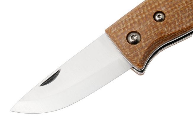 Imagen para Helle 761 Berget, 2001763, Satin Sandvik 12C27, Mustard Jute Micarta, navaja de bushcraft