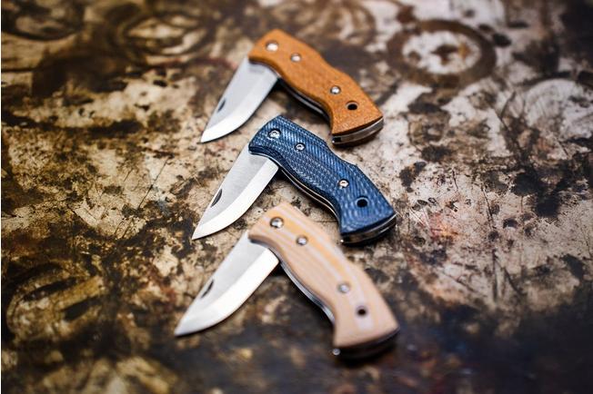 Afbeelding voor Helle 761 Berget, 2001763, Satin Sandvik 12C27, Mustard Jute Micarta bushcraft zakmes