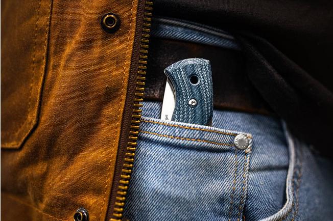 Afbeelding voor Helle 761 Berget, 2001763, Satin Sandvik 12C27, Mustard Jute Micarta bushcraft zakmes