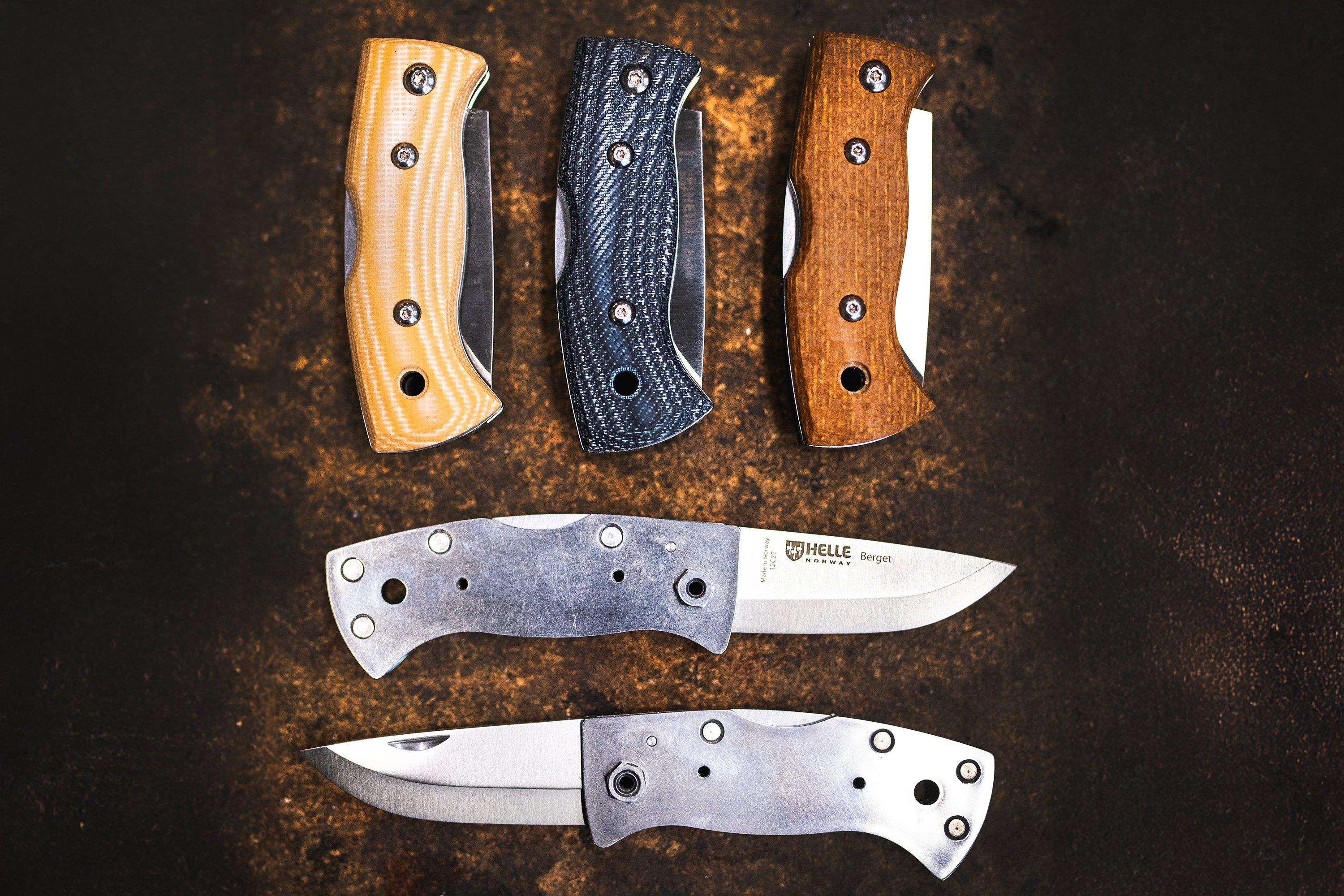 Bushcraftowy nóż składany Helle 761 Berget, 2001763, Satin Sandvik