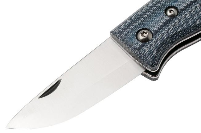 Imagen para Helle 761 Berget, 2002763, Satin Sandvik 12C27, Denim Micarta, navaja de bushcraft