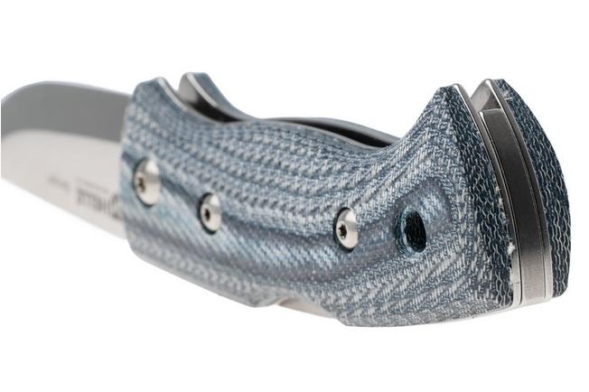 Imagen para Helle 761 Berget, 2002763, Satin Sandvik 12C27, Denim Micarta, navaja de bushcraft