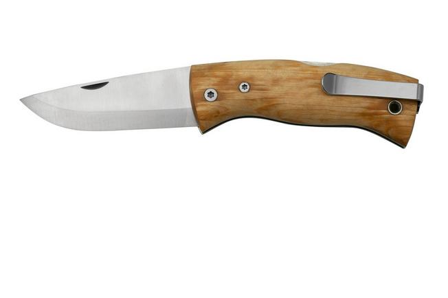 Helle Nipa 200657 Curly Birch, bushcraft pocket knife