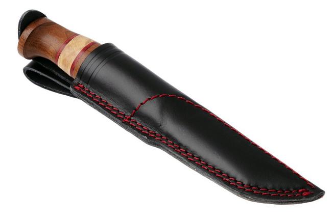 Bild für Helle Harding Rubin 200699, 2026 Limited Edition, Polished H3LS, Spalted Beechwood, Red Leather Fahrtenmesser
