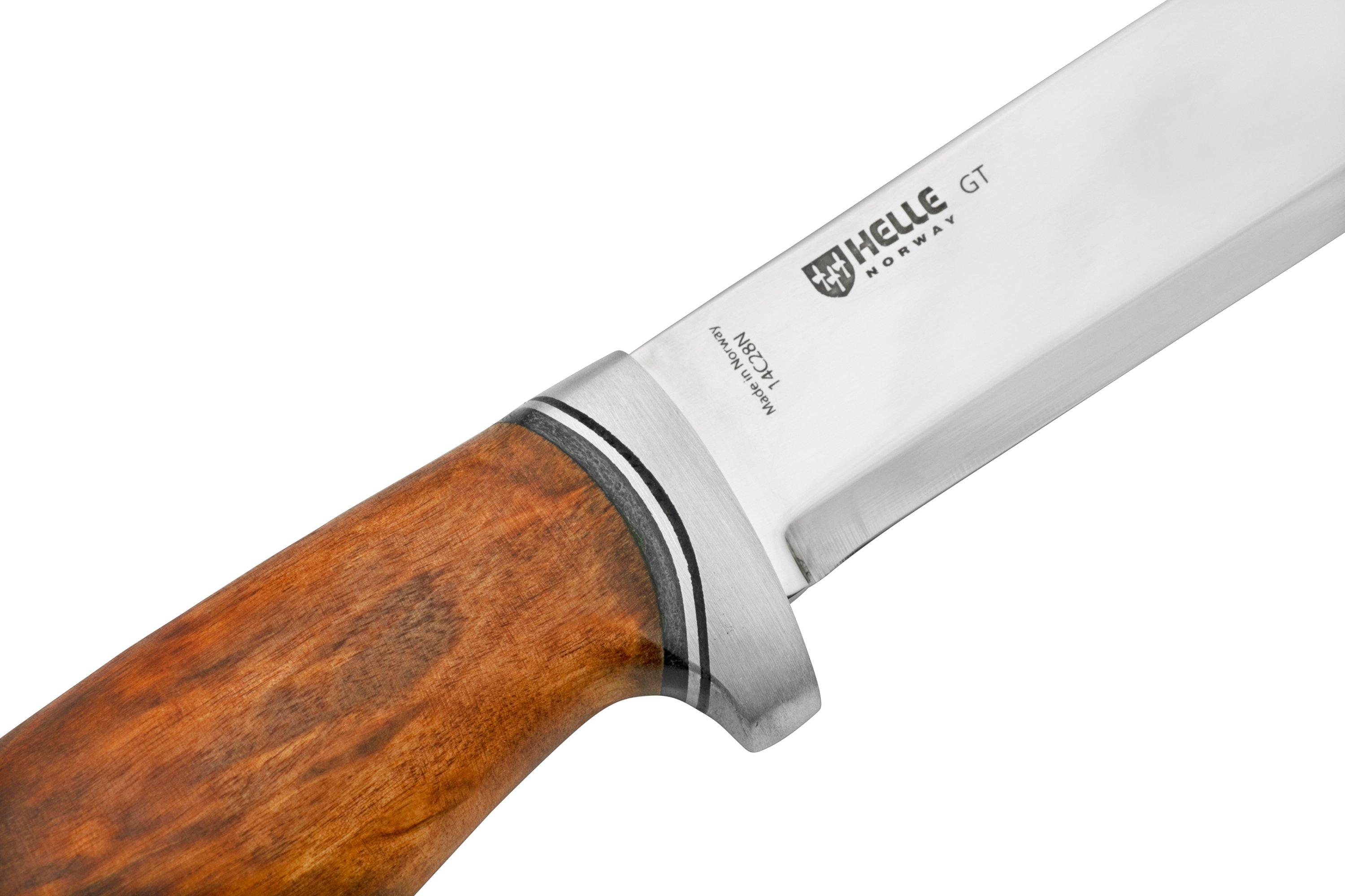 Helle Knives - GT 14 Knife 14C28N - Norway Made - Wood Handle +