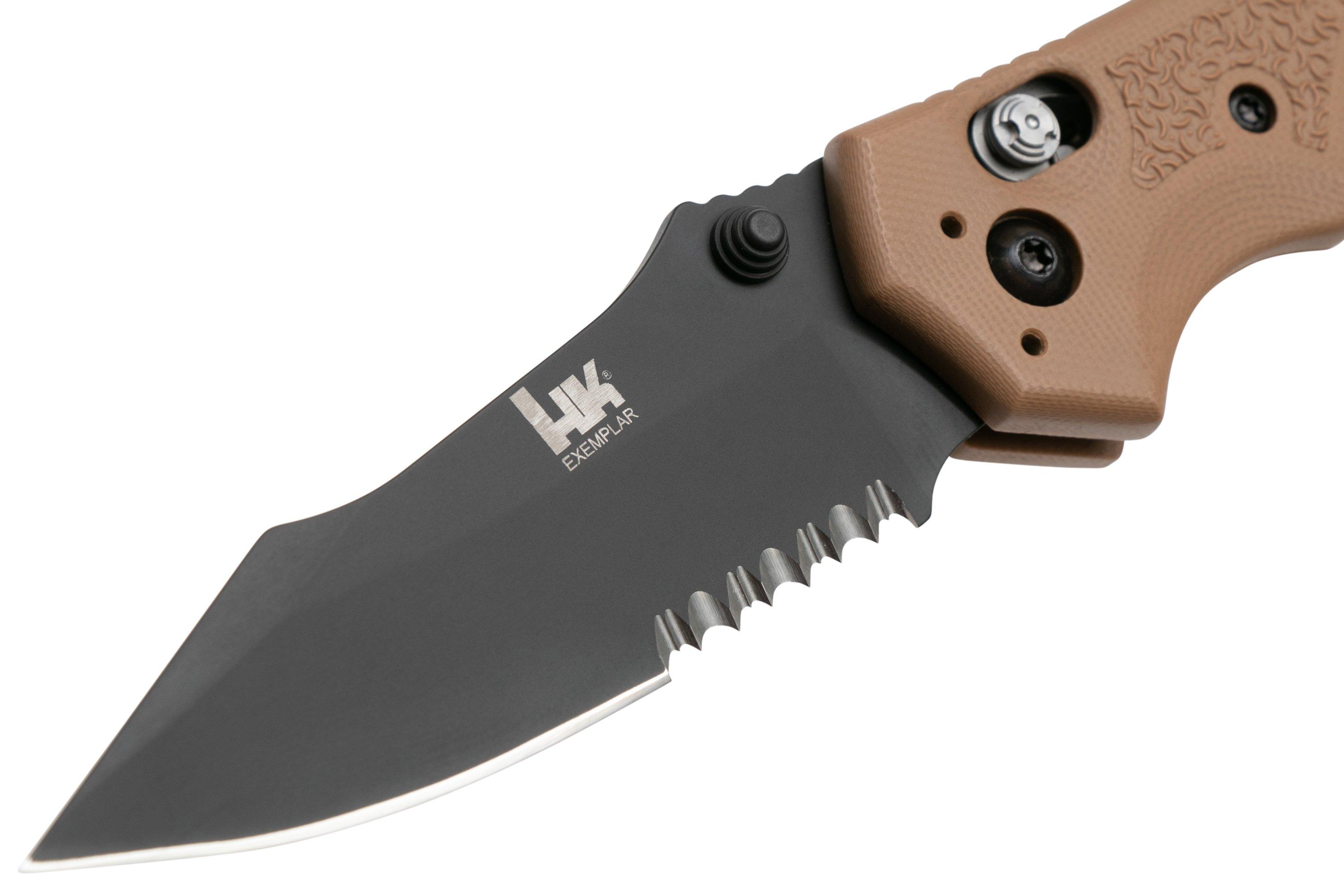 Heckler & Koch Exemplar 54153 Dark Earth Serrated, pocket knife