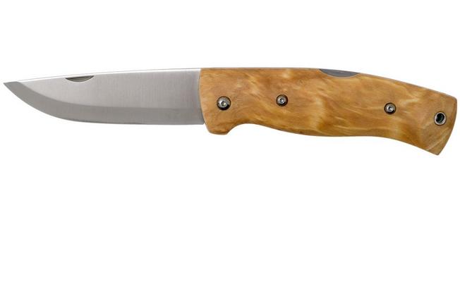 Helle Nipa 200657 Curly Birch, bushcraft pocket knife