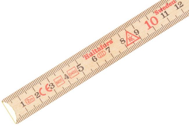 Afbeelding voor Hultafors Folding Rule 59, 100004 metrisch, duimstok 2 m