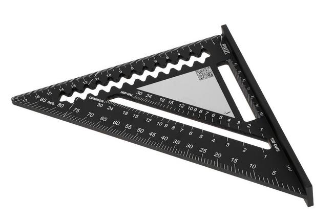Afbeelding voor Hultafors Rafter Square 257010 metrisch, meetdriehoek 18 cm  