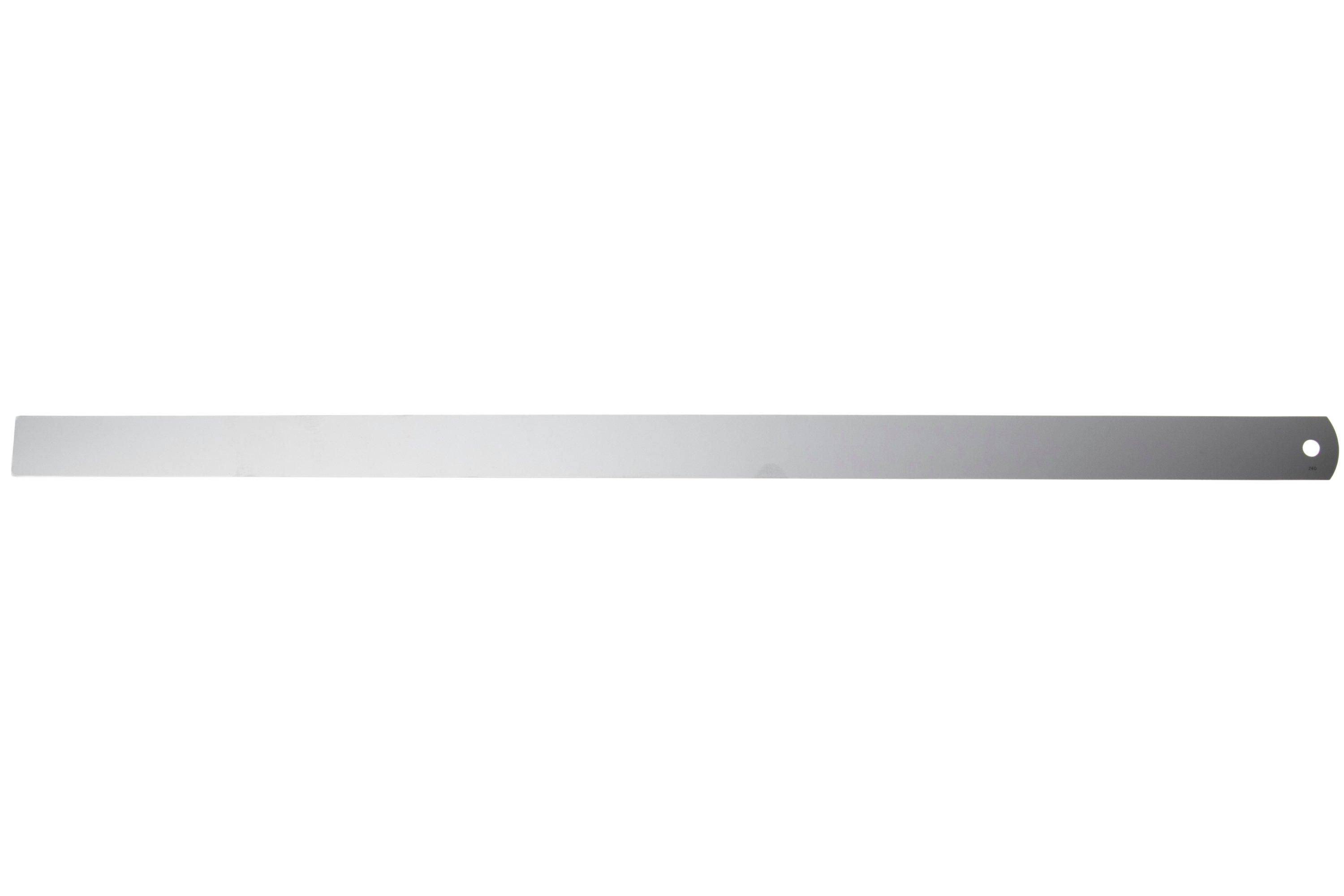 Règle Métrique En Acier Inoxydable - Longueur 50 Cm - Rainure Droite - Pour Traçage Et Mesure