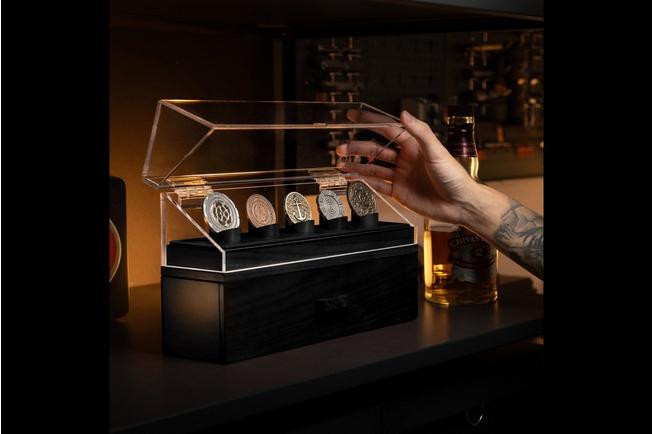 Afbeelding voor Holme & Hadfield Coin Deck COINDECK-B zwart, munten display voor 5 stuks