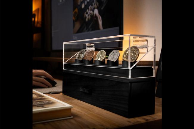 Afbeelding voor Holme & Hadfield Coin Deck COINDECK-B zwart, munten display voor 5 stuks