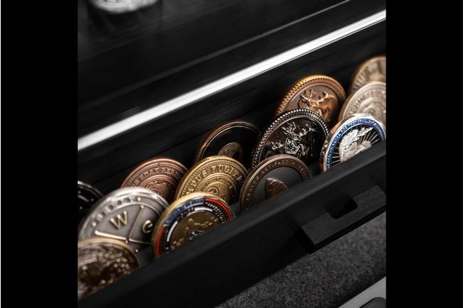 Afbeelding voor Holme & Hadfield Coin Deck COINDECK-B zwart, munten display voor 5 stuks