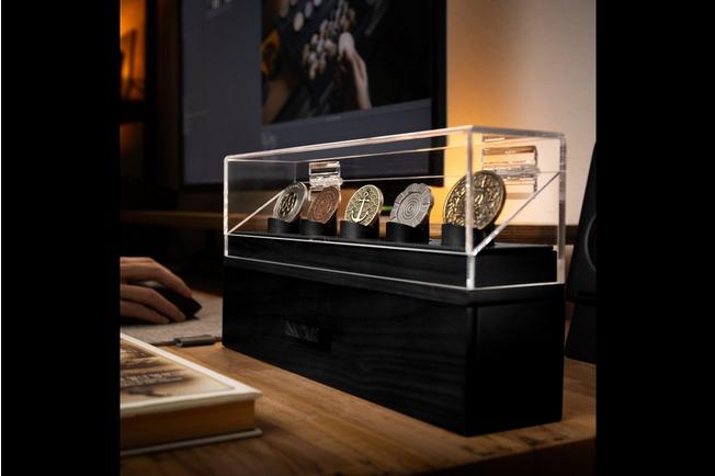 Afbeelding voor Holme & Hadfield Coin Deck COINDECK-B zwart, munten display voor 5 stuks