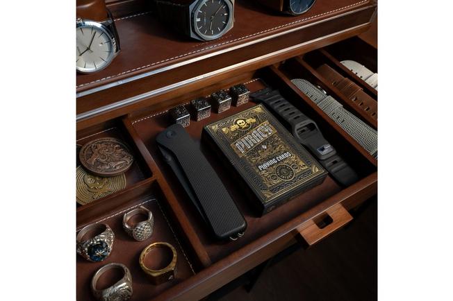 Afbeelding voor Holme & Hadfield The Collector Watch Display Case COLLECTOR-W walnoot, horloge display voor 7 stuks