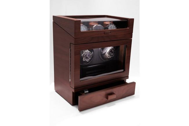 Afbeelding voor Holme & Hadfield The Winder Walnut, horlogeopwinder voor 2 horloges