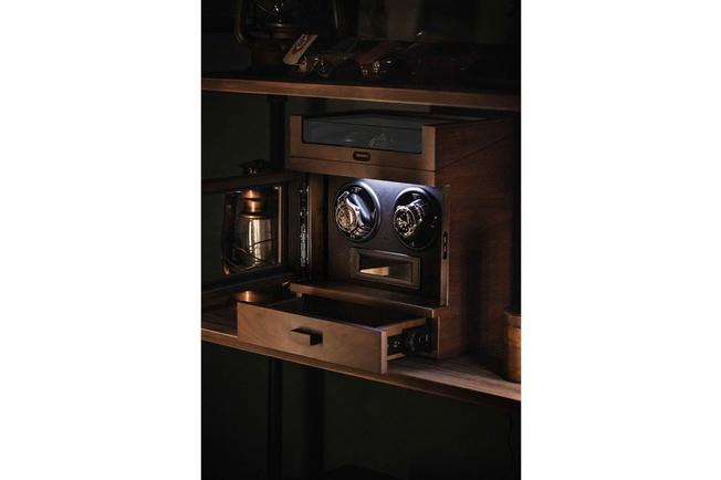 Afbeelding voor Holme & Hadfield The Winder Walnut, horlogeopwinder voor 2 horloges