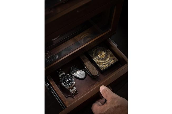 Afbeelding voor Holme & Hadfield The Winder Walnut, horlogeopwinder voor 2 horloges