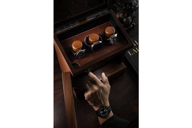 Afbeelding voor Holme & Hadfield The Winder Walnut, horlogeopwinder voor 2 horloges