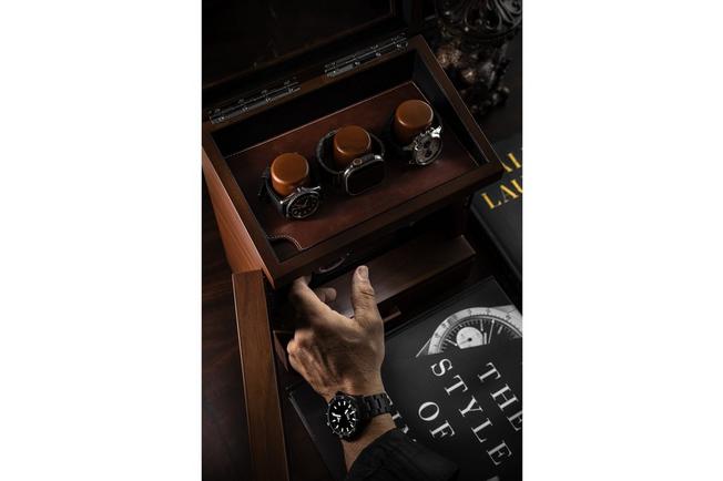 Afbeelding voor Holme & Hadfield The Winder Walnut, horlogeopwinder voor 2 horloges