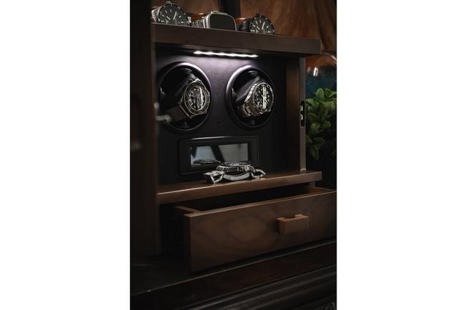 Afbeelding voor Holme & Hadfield The Winder Walnut, horlogeopwinder voor 2 horloges