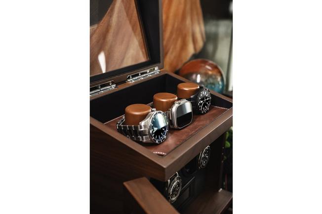 Afbeelding voor Holme & Hadfield The Winder Walnut, horlogeopwinder voor 2 horloges