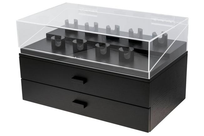 Immagine per Holme & Hadfield Armada Knife Display Case AD-BK-1005-1 Black, espositore per 50 coltelli da tasca