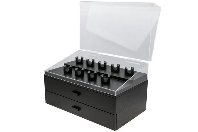 Immagine per Holme & Hadfield Armada Knife Display Case AD-BK-1005-1 Black, espositore per 50 coltelli da tasca