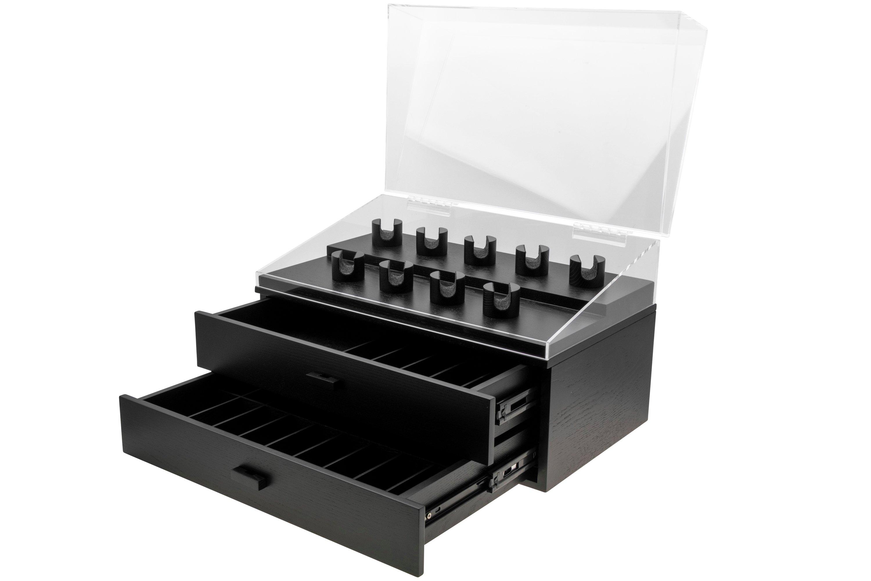 Holme & Hadfield Armada Knife Display Case AD-BK-1005-1 Black, boîte à ...