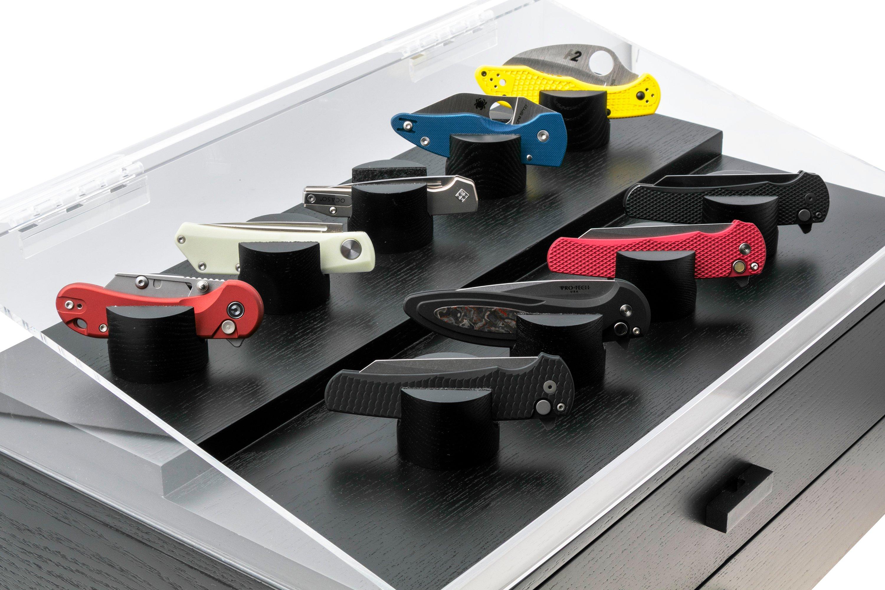 Holme & Hadfield Armada Knife Display Case AD-BK-1005-1 Black, pocket ...