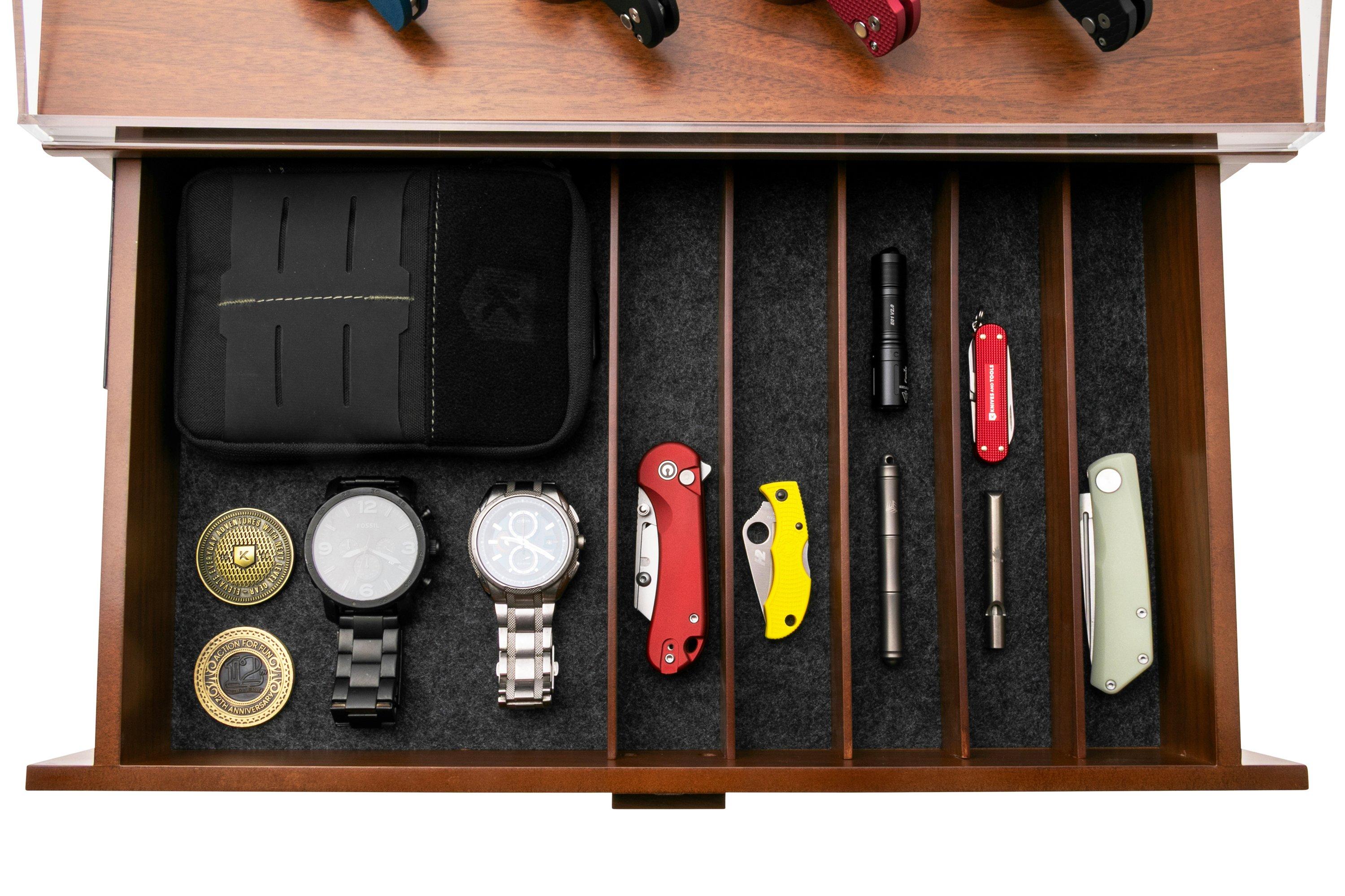 Pocket Knife Display Valet Knife And Watch Box Holme Hadfield Armada Knife  Display Case AD-WT-, image size:3000x2000