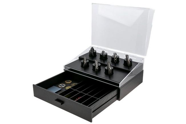 Bild für Holme & Hadfield Armory Pro Knife Display Case ARP-BK-800-1 Black, Messer Vitrine für 30 Stück