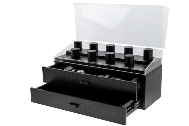 Bild für Holme & Hadfield Legacy Watch Display Case LGP-BK-985-1 Black, Uhrenvitrine für 17 Stück