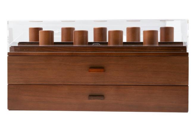 Image for Holme & Hadfield Legacy Watch Display Case LGP-WT-978-1 Walnut, watch display for 17 pieces